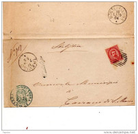 1884  LETTERA CON ANNULLO  TREVISO + MONTEBELLUNA - Storia Postale
