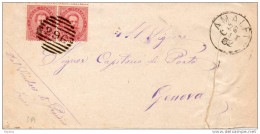 1882 LETTERA   CON ANNULLO AMALFI  SALERNO - Storia Postale