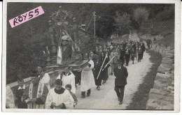 Processione Con Statua Della Madonna Anni 20 Veduta Animata  (formato/piccolo/cartolina Postale/gevaert/v.retro) - Altri & Non Classificati