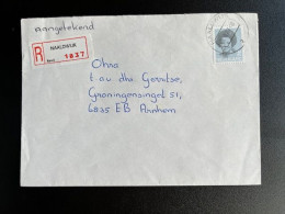 NETHERLANDS 1987 REGISTERED LETTER NAALDWIJK TO ARNHEM 06-10-1987 NEDERLAND AANGETEKEND - Cartas & Documentos