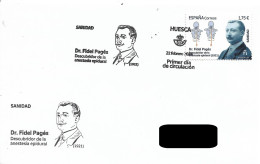 SPAIN. FDC. FIDEL PAGES. MEDICINE. DISCOVERER OF EPIDURAL ANESTHESIA. HUESCA. 2024 - FDC