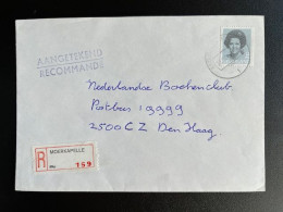 NETHERLANDS 1987 REGISTERED LETTER MOERKAPELLE TO 'S GRAVENHAGE 27-07-1987 NEDERLAND AANGETEKEND - Brieven En Documenten