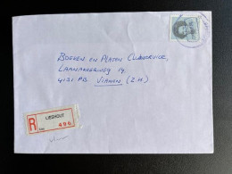 NETHERLANDS 1989 REGISTERED LETTER LIESHOUT TO VIANEN 19-12-1989 NEDERLAND AANGETEKEND - Cartas & Documentos