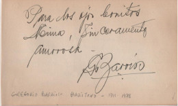 Autografo Del Baritono   6216 - Cantantes Y Musicos