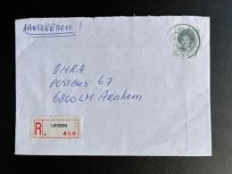 NETHERLANDS 1988 REGISTERED LETTER LIENDEN TO ARNHEM 31-10-1988 NEDERLAND AANGETEKEND - Brieven En Documenten