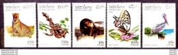 D783  Butterflies - Leopard - Snakes - Bears - Pelicans - Lao 1996 - MNH - 1,65 - Butterflies