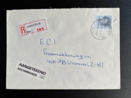 NETHERLANDS 1988 REGISTERED LETTER HENGEVELDE TO VIANEN 29-09-1988 NEDERLAND AANGETEKEND - Lettres & Documents