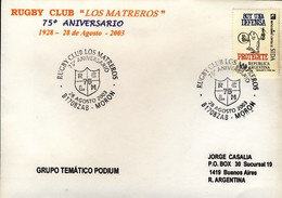 Rugby Argentine 2003 - Moron 75e Anniversaire Du Rugby Club Los Matreros - Rugby