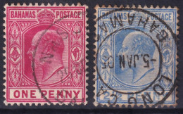 Bahamas, 1902-06  Y&T. 28, 29, - 1859-1963 Kronenkolonie