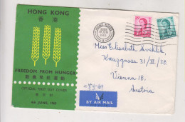 HONG KONG 1963 Nice Airmail Cover To Austria - Cartas & Documentos