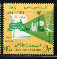 UAR EGYPT EGITTO 1964 ELECTRICITY ASWAN HIGH DAM HYDROELICTRIC POWER STATION LAND RECLAMATION 10m USED USATO - Usati