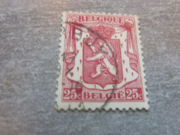 Belgique - Armoirie - Lion - 25c. - Rose - Oblitéré - Année 1935 - - Usados