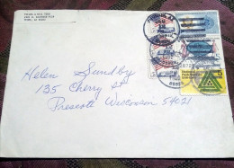 USA 1992, A Nice Cover Sent Locally, Multiple Cancels - Brieven En Documenten