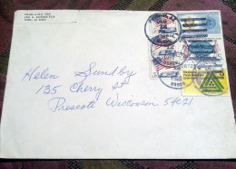 USA 1992, A Nice Cover Sent Locally, Multiple Cancels - Cartas & Documentos