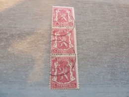 Belgique - Armoirie - Lion - 25c. - Rose - Triple Oblitérés - Année 1935 - - Oblitérés