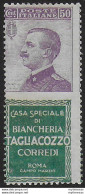 1924-25 Italia Pubblicitari 50c. Tagliacozzo Mc MNH Sassone N. 17 - Andere & Zonder Classificatie