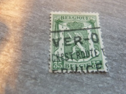 Belgique - Armoirie - Lion - 35c. - Vert - Oblitéré - Année 1936 - - Usados