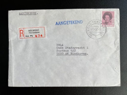 NETHERLANDS 1982 REGISTERED LETTER HELMOND PRINS KARELSTRAAT TO EINDHOVEN 17-09-1982 NEDERLAND AANGETEKEND - Covers & Documents