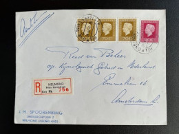 NETHERLANDS 1974 REGISTERED LETTER HELMOND PRINS KARELSTRAAT TO AMSTERDAM 24-04-1974 NEDERLAND AANGETEKEND - Briefe U. Dokumente