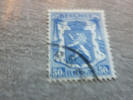 Belgique - Armoirie - Lion - 50c. - Bleu - Oblitéré - Année 1940 - - Usados