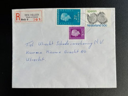 NETHERLANDS 1976 REGISTERED LETTER DEN HELDER VREDE EN VRIJHEIDPLEIN TO UTRECHT 23-01-1976 NEDERLAND AANGETEKEND - Brieven En Documenten