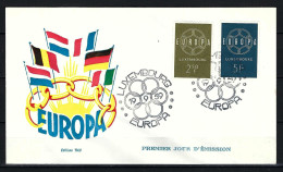 LUXEMBURG FDC Mit Komplettsatz Der Europamarken 1959 (1) - Siehe Bild - FDC