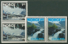 Norwegen 1977 Europa CEPT: Landschaften 742/43 D/D Postfrisch - Neufs