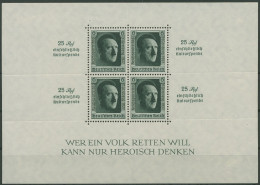 Deutsches Reich 1937 48. Geburtstag Hitler, Reichsparteitag Block 11 Mit Falz - Blocs