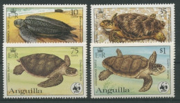 Anguilla 1983 WWF Tierschutz Schildkröten 541/44 A Postfrisch - Anguilla (1968-...)