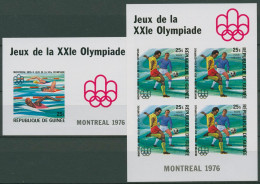 Guinea 1976 Olympische Spiele In Montreal Block 44/45 B Postfrisch (C28961) - Guinée (1958-...)