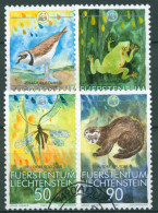 Liechtenstein 1989 WWF Naturschutz Kleintiere 967/70 Gestempelt - Gebraucht