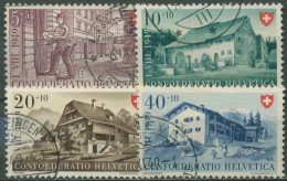 Schweiz 1949 Pro Patria Berufe Landhäuser 525/28 Gestempelt - Gebraucht