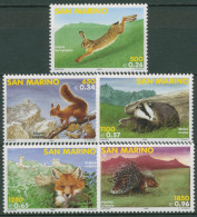 San Marino 1999 Einheimische Säugetiere Hase Dachs Fuchs 1845/49 Postfrisch - Unused Stamps