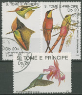 Sao Tomé Und Príncipe 1989 Vögel Kolibris 1112/14 Gestempelt - São Tomé Und Príncipe