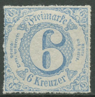Thurn Und Taxis 1865 6 Kreuzer 43 IA Postfrisch - Postfris
