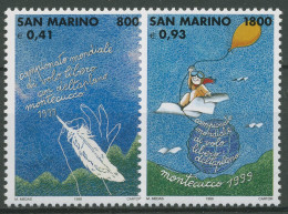 San Marino 1999 Drachenfliegen Weltmeisterschaft Monte Cucco 1810/11 Postfrisch - Nuevos
