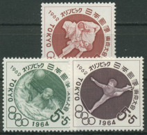 Japan 1962 Olympiade Tokyo: Judo, Wasserball, Turnen 797/99 Postfrisch - Unused Stamps