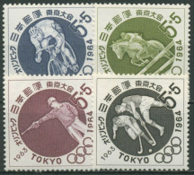 Japan 1963 Olympiade Tokyo: Radsport, Springreiten, Hockey 846/49 Postfrisch - Ongebruikt