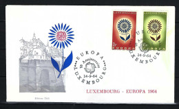 LUXEMBURG FDC Mit Komplettsatz Der Europamarken 1964 - Siehe Bild - FDC