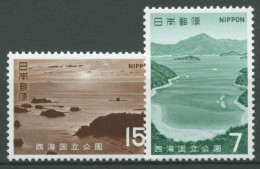 Japan 1971 Saikai-Nationalpark Seto-Bucht, Kujuku-Inseln 1112/13 Postfrisch - Ungebraucht