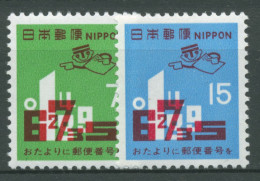 Japan 1971 3 Jahre Postleitzahlen 1114/15 Postfrisch - Unused Stamps