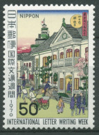 Japan 1970 Internat. Briefwoche Holzschnitt Postamt 1090 Postfrisch - Nuovi