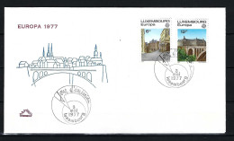 LUXEMBURG FDC Mit Komplettsatz Der Europamarken 1977 - Siehe Bild - FDC