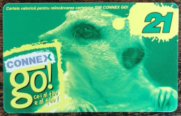 Carte De Recharge - Meerkat (Surikate) Connex Go Mobile Romania  - Télécarte ~38 - Brasilien