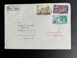 SPAIN ESPANA 1977 REGISTERED LETTER VICH TO BELGRADE BEOGRAD 06-05-1977 SPANJE CERTIFICADO - Covers & Documents