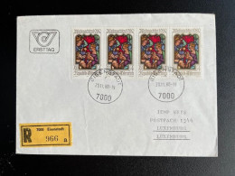 AUSTRIA 1980 REGISTERED LETTER EISENSTADT TO LUXEMBURG 28-11-1980 OOSTENRIJK OSTERREICH EINSCHREIBEN - Covers & Documents