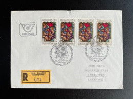 AUSTRIA 1980 REGISTERED LETTER KLAGENFURT TO LUXEMBURG 28-11-1980 OOSTENRIJK OSTERREICH EINSCHREIBEN - Covers & Documents