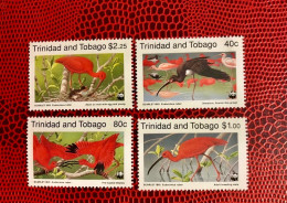 TRINITÉ ET TOBAGO WWF 1990 Complete 4v Neuf MNH ** YT 639 / 642 Pájaro Bird Pássaro Vogel Ucello Oiseau TRINITAD - Storchenvögel