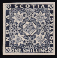 Nova-Scotia, 1860 Y&T. 4 (*), 1 S. Violet-black,   [Reprint.] - Ongebruikt