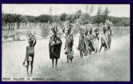 Ref 1639 - Early Ethnic Postcard - Wood Sellers In Windhuk Windhoek Namibia South Africa - Namibia